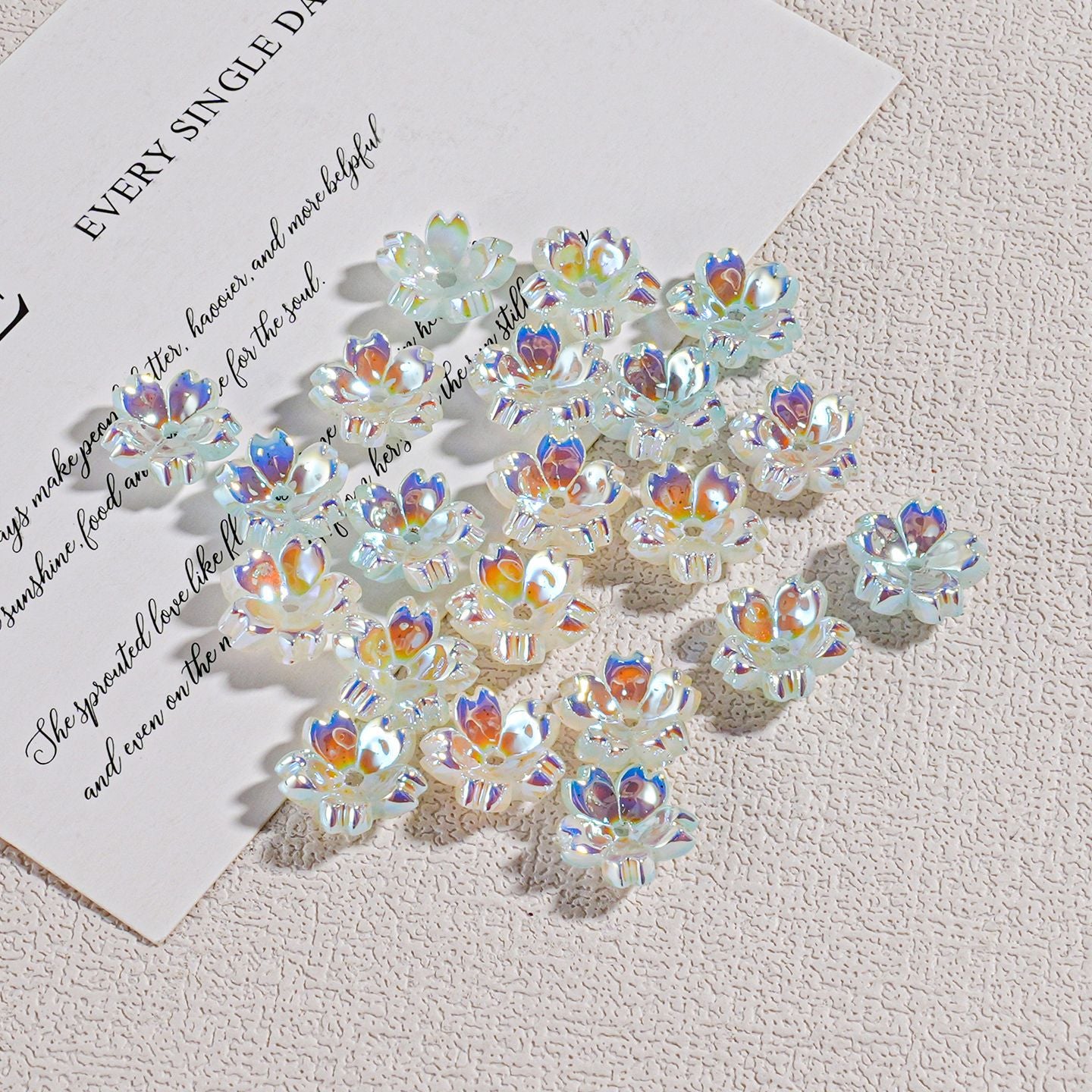 Cherry Blossom Transparent Beaded Hanging Chain Spacer Accessories