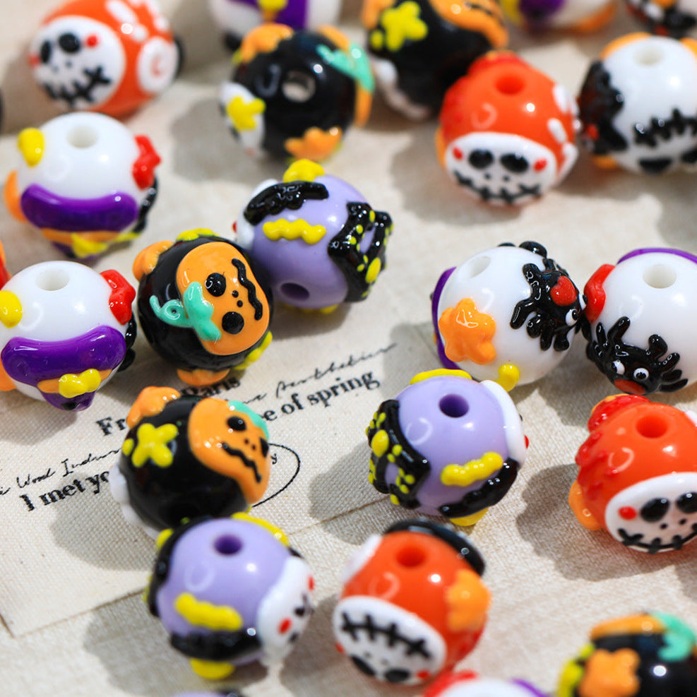 New Halloween Series Hand-Painted Beads DIY