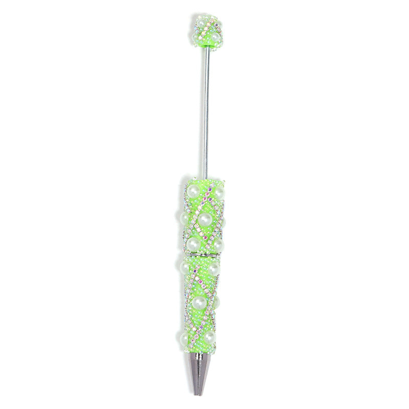 Shiny Bubble Beaded Pen With Diamond