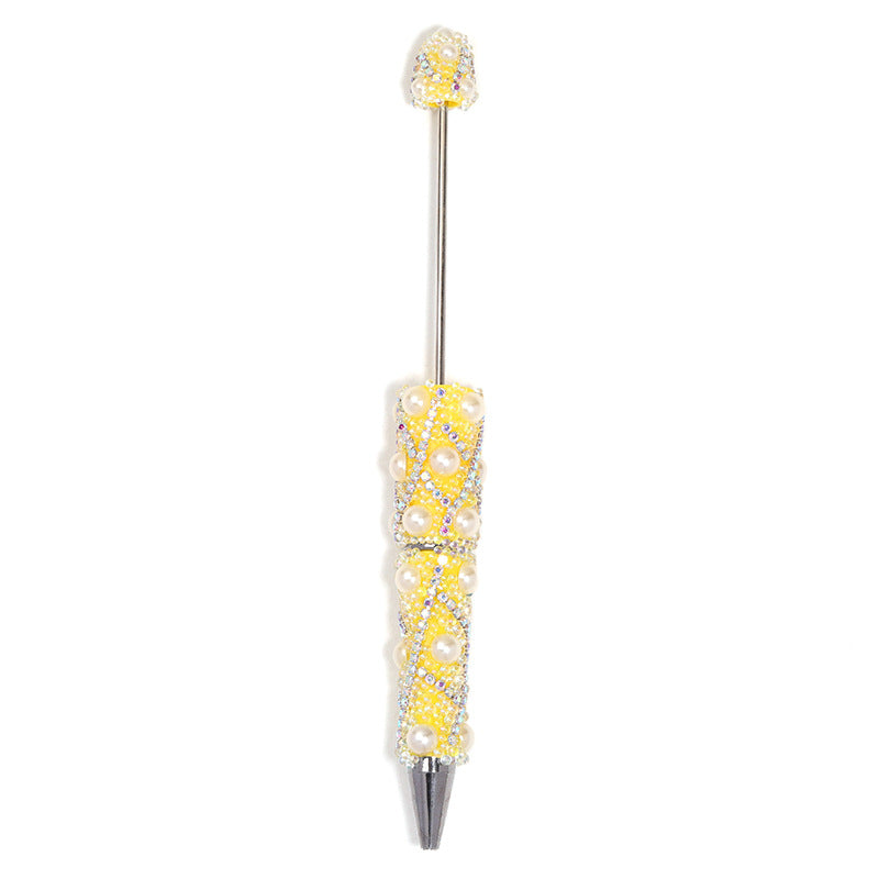 Shiny Bubble Beaded Pen With Diamond