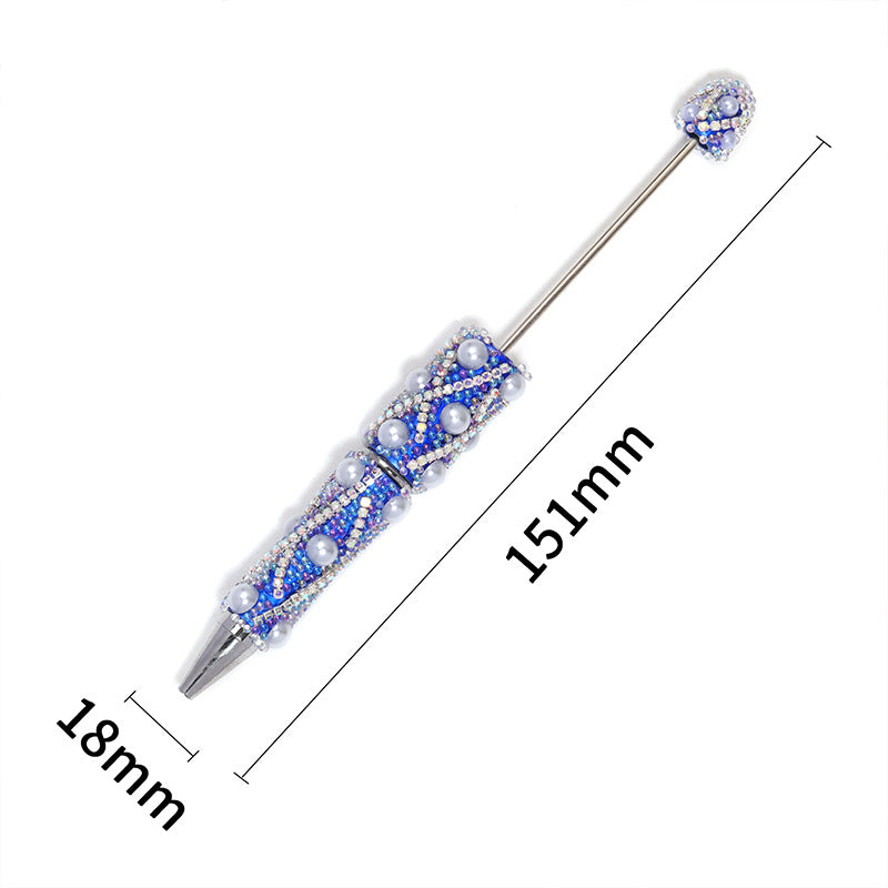 Shiny Bubble Beaded Pen With Diamond
