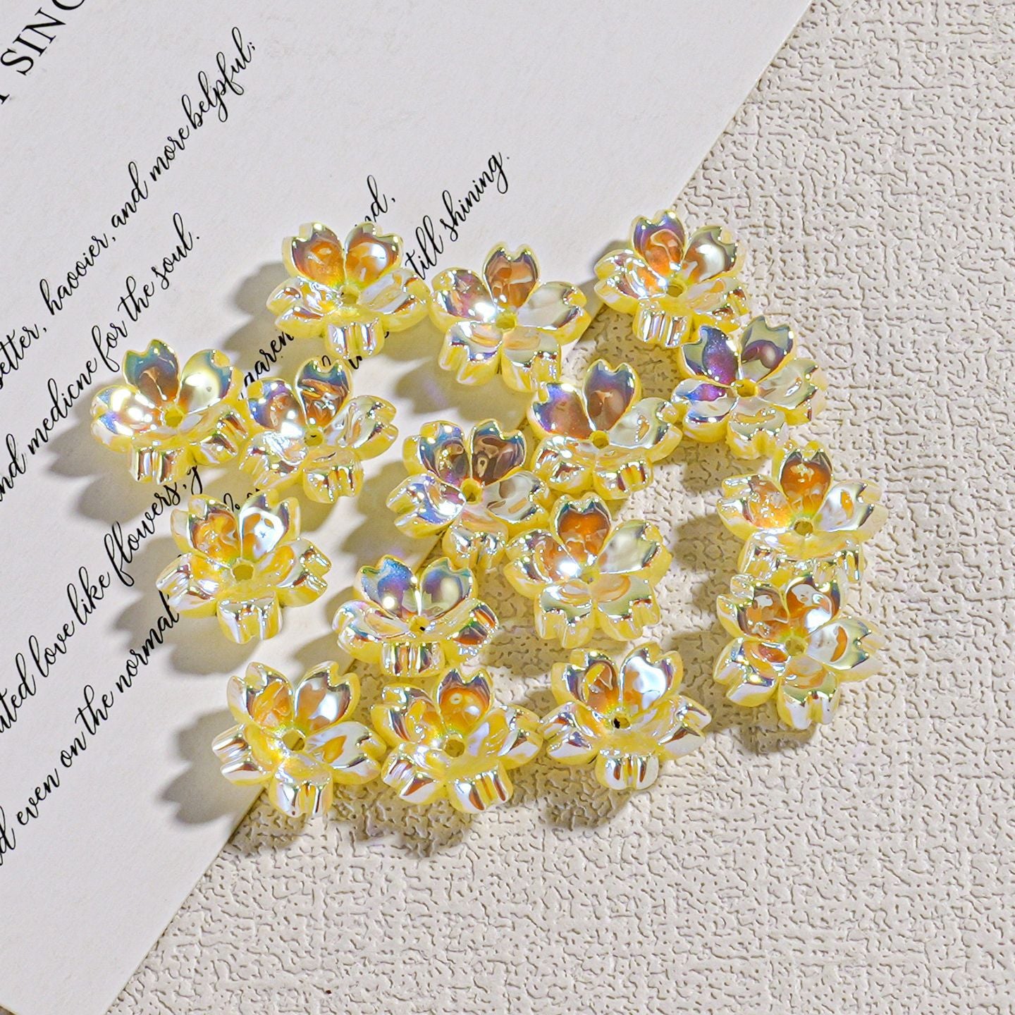 Cherry Blossom Transparent Beaded Hanging Chain Spacer Accessories