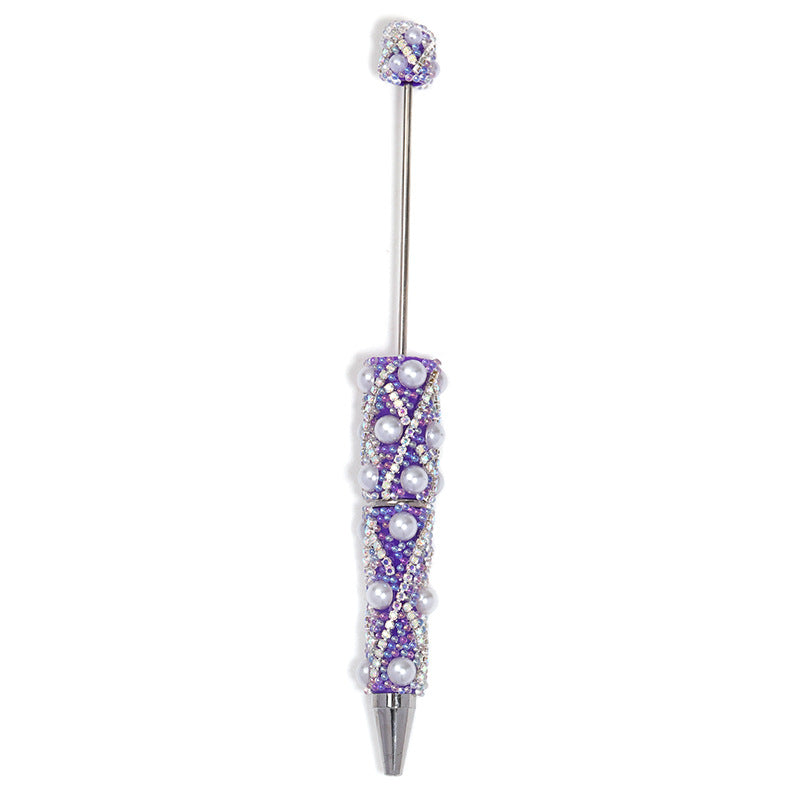 Shiny Bubble Beaded Pen With Diamond