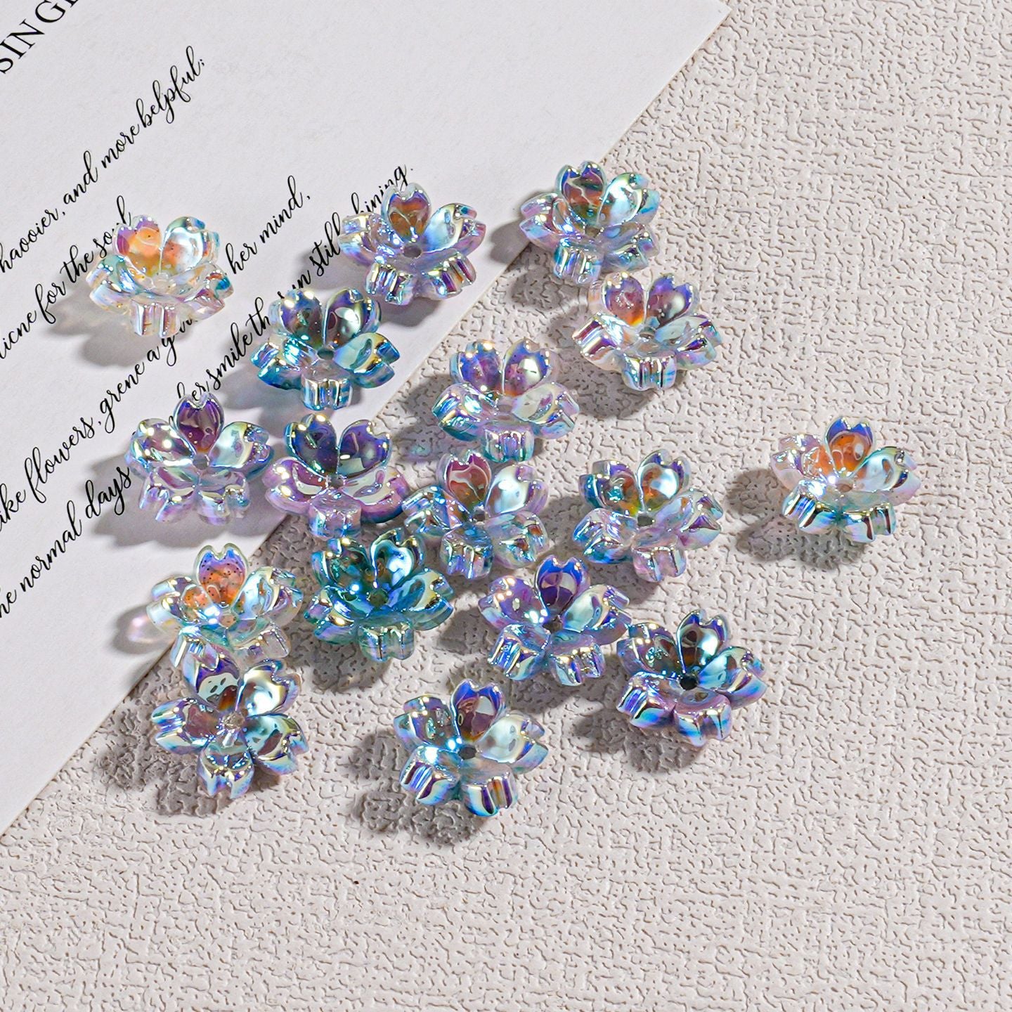 Cherry Blossom Transparent Beaded Hanging Chain Spacer Accessories