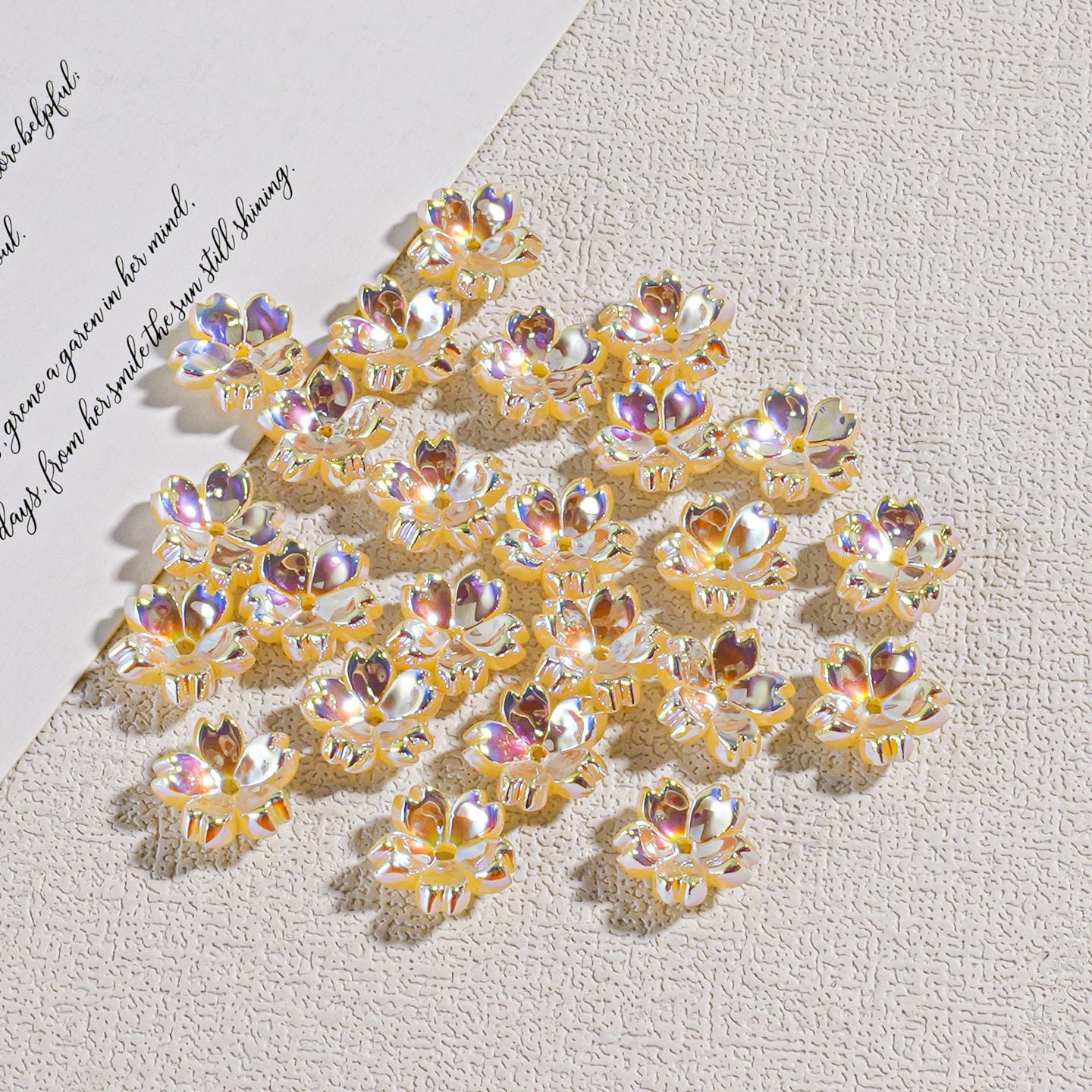 Cherry Blossom Transparent Beaded Hanging Chain Spacer Accessories