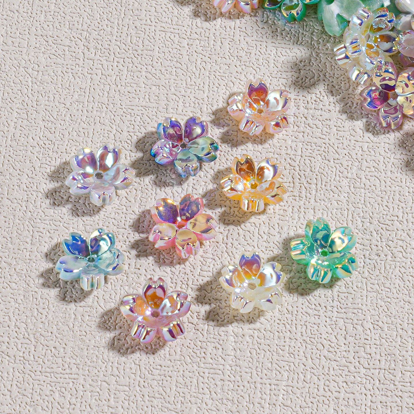 Cherry Blossom Transparent Beaded Hanging Chain Spacer Accessories