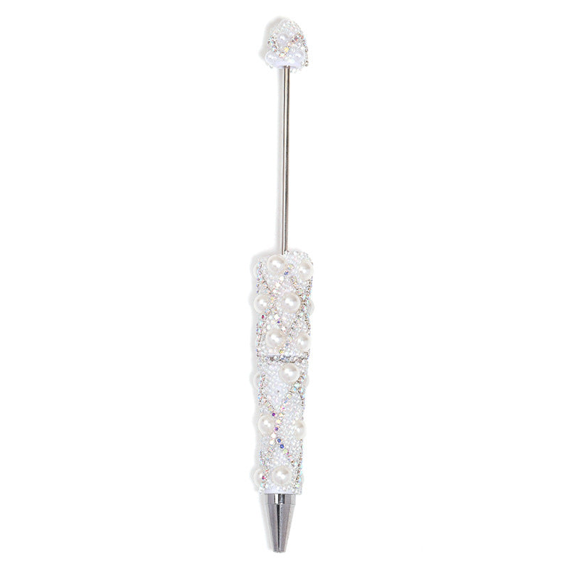 Shiny Bubble Beaded Pen With Diamond
