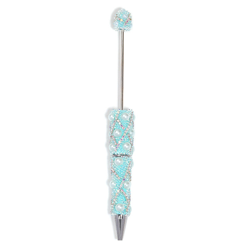 Shiny Bubble Beaded Pen With Diamond