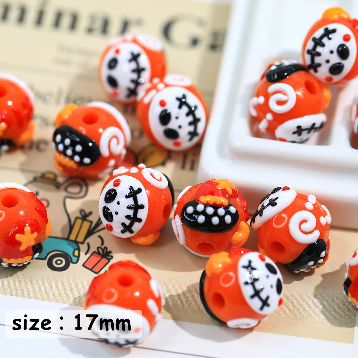 New Halloween Series Hand-Painted Beads DIY