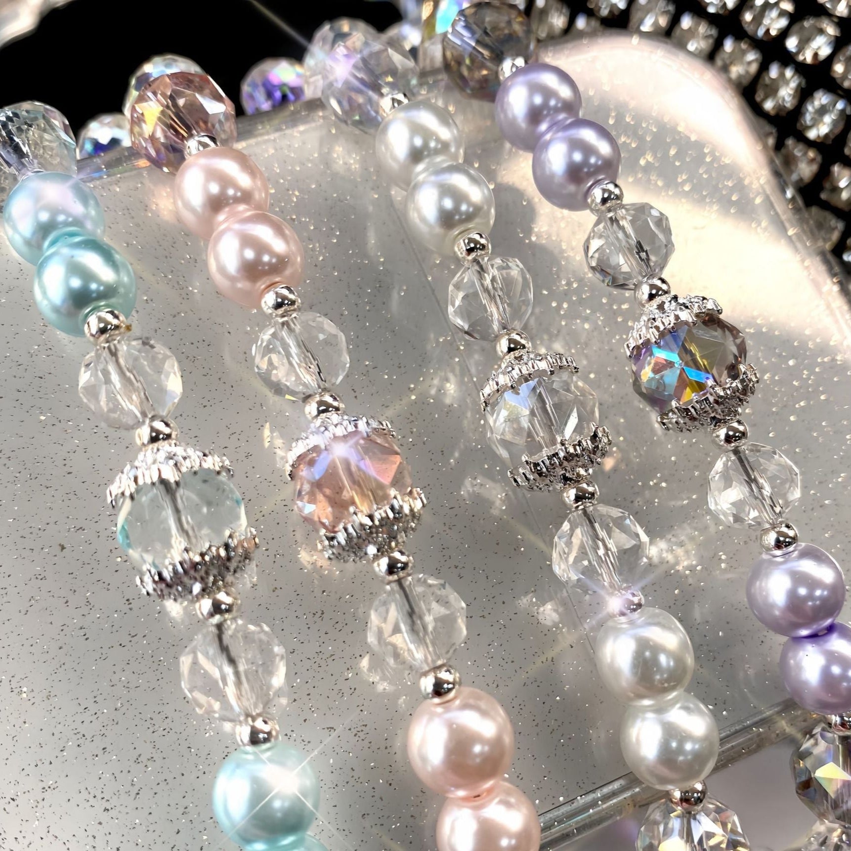 Crystal Butterfly Tassel Phone Charm