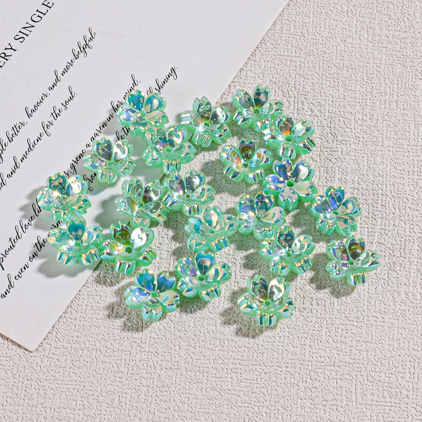 Cherry Blossom Transparent Beaded Hanging Chain Spacer Accessories