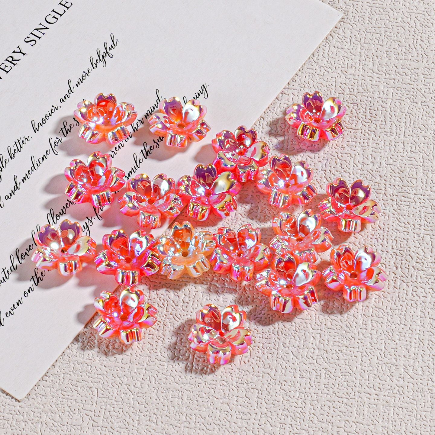 Cherry Blossom Transparent Beaded Hanging Chain Spacer Accessories