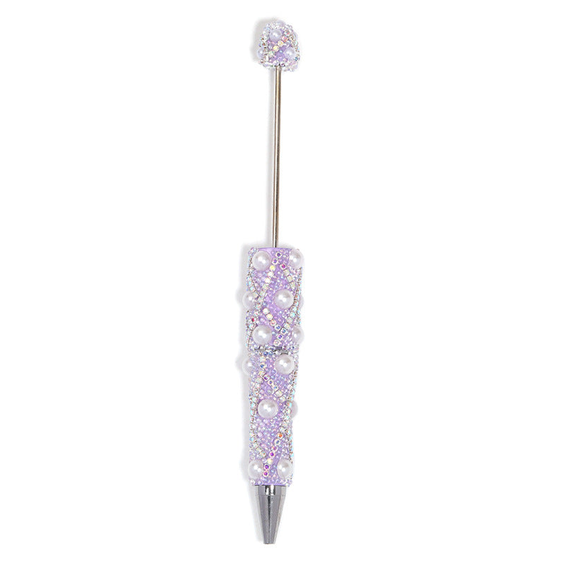 Shiny Bubble Beaded Pen With Diamond