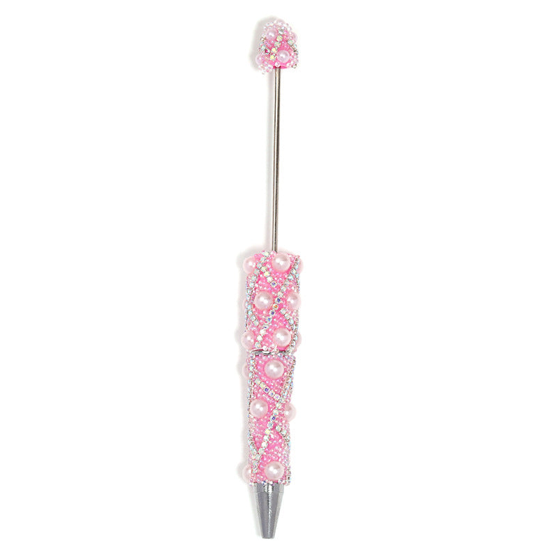 Shiny Bubble Beaded Pen With Diamond