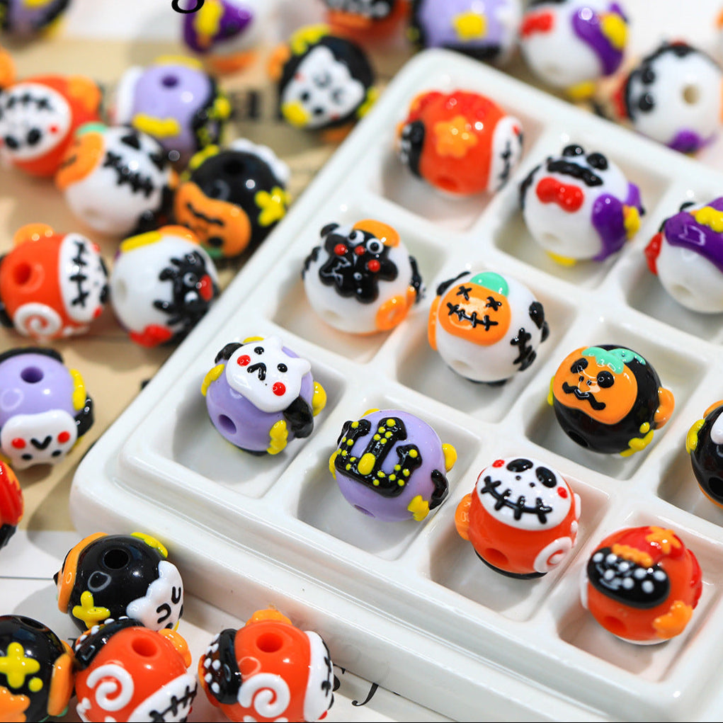 New Halloween Series Hand-Painted Beads DIY